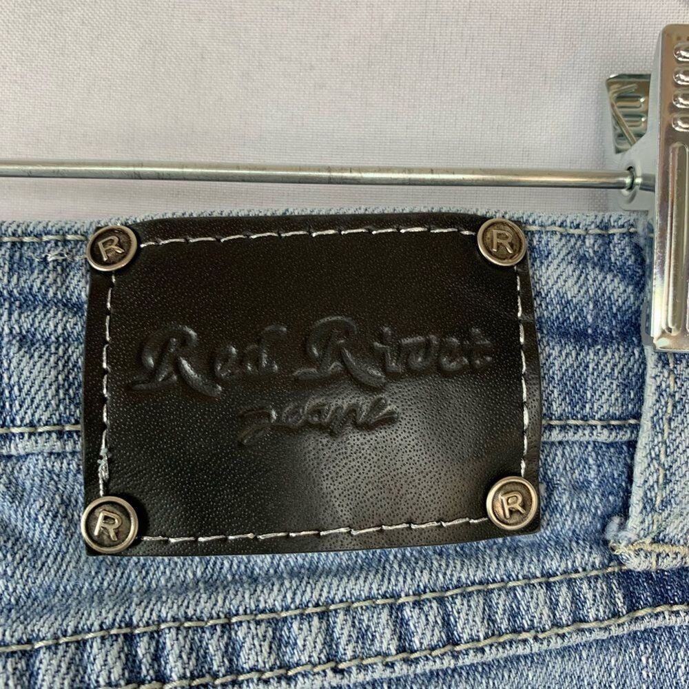 Red Rivet bootcut Jeans - Picture 3 of 5